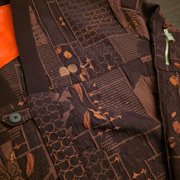 Nike Naomi Osaka Jacquard Jacket Burgundy FV7795-652 Women's Size M - Picture 2 of 5